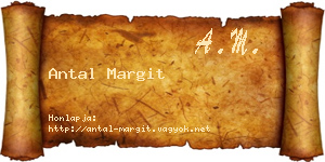 Antal Margit névjegykártya